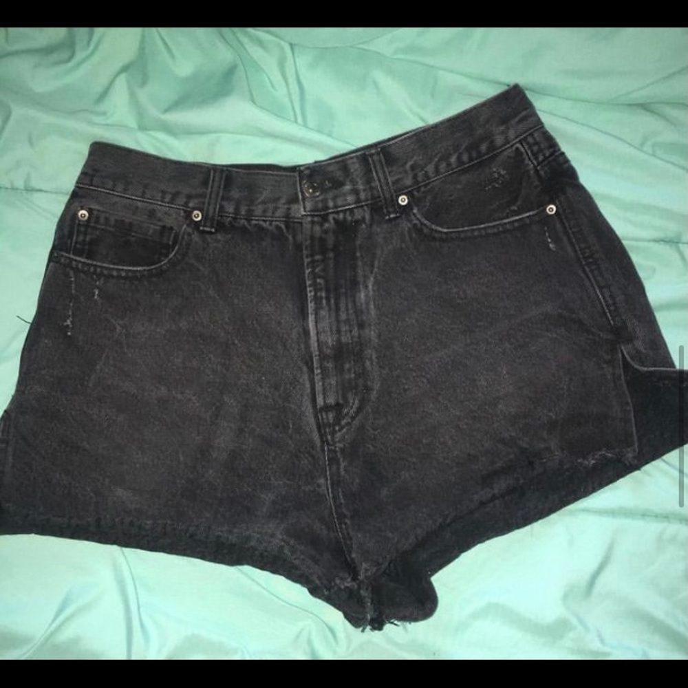 black shorts